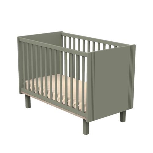 Lit Bébé 60x120 Cm Eleonore Kaki - Sauthon Meubles