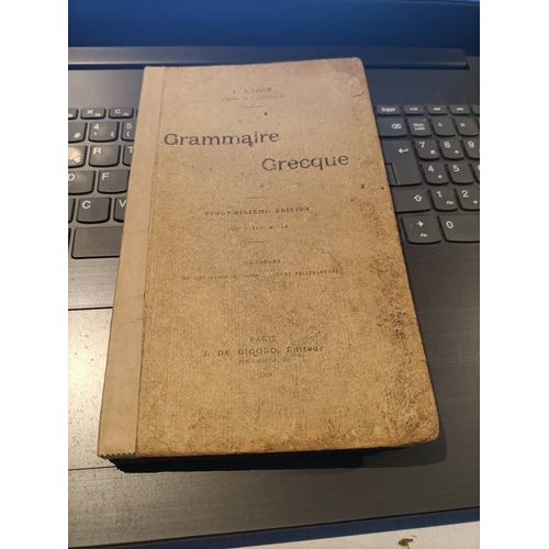 Grammaire Grecque E. Ragon Editions De Gigord 1929