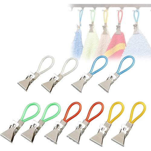 Pince Torchon,Accroche Torchon,Accroche Torchon Cuisine,Pince Torchon Cuisine,Attache Serviette,Crochet Torchon,Porte Torchon Cuisin,Pince Accroche Torchon,Clip En M¿¿tal,10 PCS