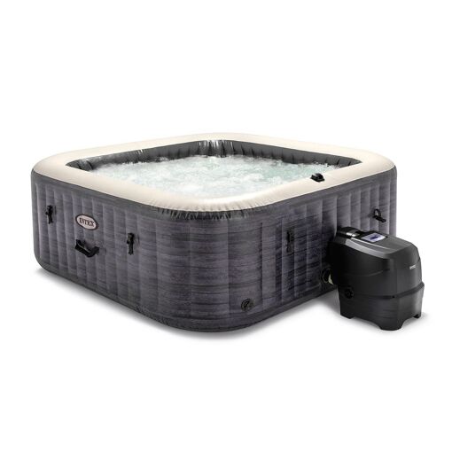 Spa gonflable PureSpa Ardoise carré Bulles 4 places - Intex