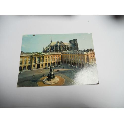 Dep 51 Marne Carte Couleur Ancienne De 1966 La Champagne Reims La Place Royale Et La Cathedrale Edit Yvon