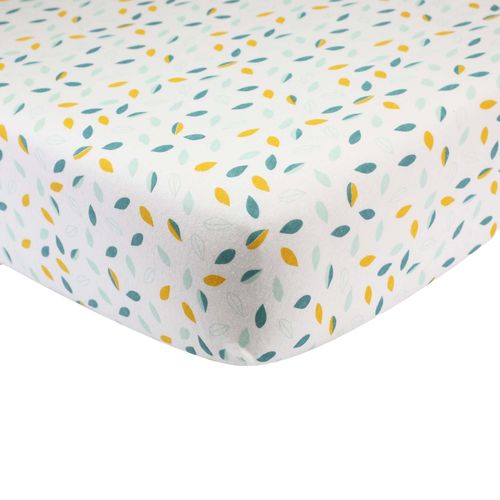 Drap Housse Feuilles 60 X 120 Cm - Trois Kilos Sept