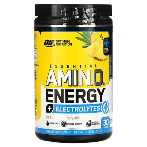 Optimum Nutrition Essential Amino Energy - Acides Aminés Essentiels + Électrolytes, Ananas, 285 G (10,05 Oz) 