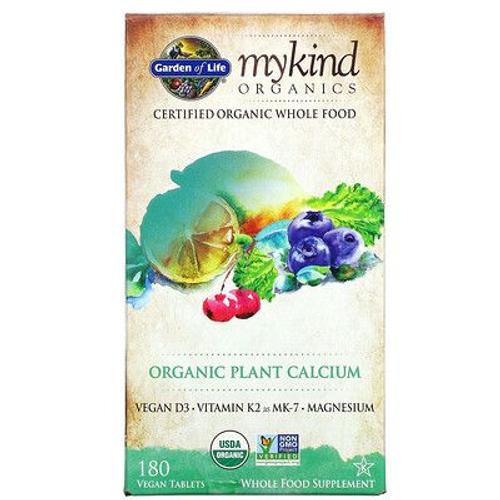 Garden Of Life Mykind Organics, Calcium Végétal Biologique, 180 Comprimés Vegan