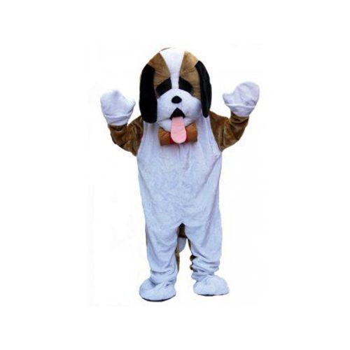 Deguisement Mascotte Chien Montagne, Saint Bernard - Taille Unique Adulte - Animation - Set Costume Peluche Geant Animal + Carte