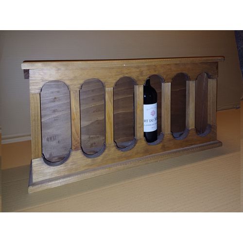 Présentoir Bouteilles De Vin. Meuble Décoratif En Bois Massif.