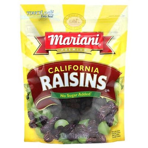 Mariani Dried Fruit Raisins Secs De Californie De Qualité Supérieure, Sans Sucre Ajouté, 170 G