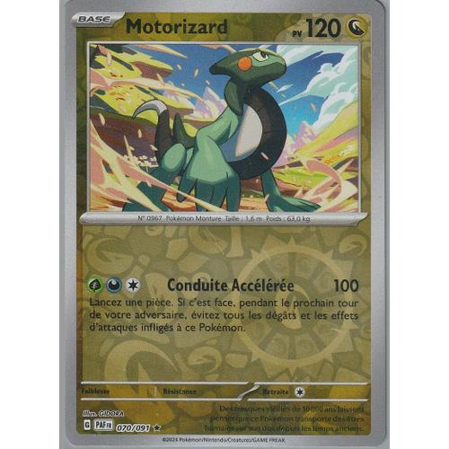 Carte Pokémon - Motorizard - 070/091 - Holo-Reverse - Ev4,5 Destinées De Paldea