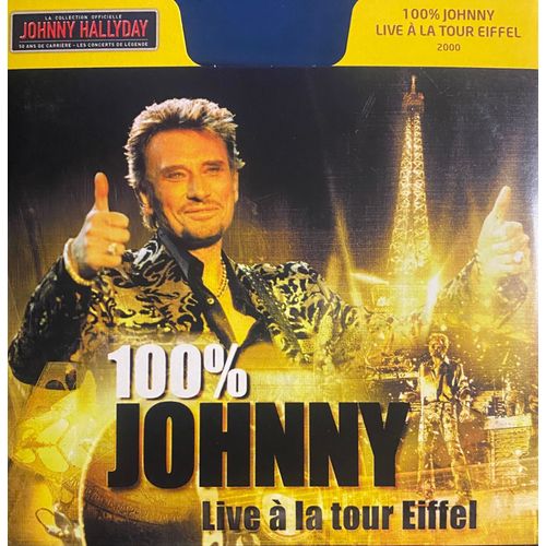 Johnny Hallyday - 100 % Johnny Live A La Tour Eiffel 2000 - Cd Album