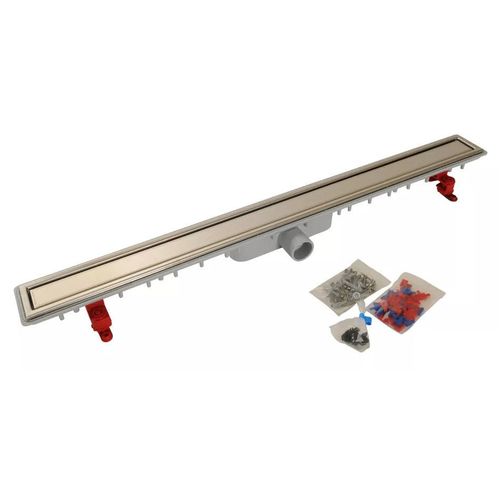 Caniveau de douche Nicoll Docia SICANFH100R 990x95mm D40mm sans natte