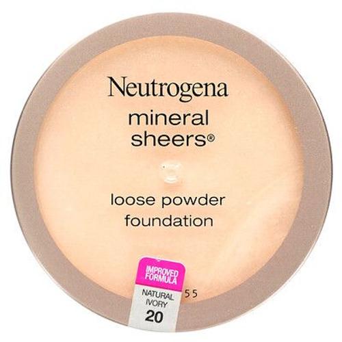 Neutrogena Mineral Sheers Fond De Teint En Poudre Libre, Ivoire Naturel 20, 5,5 G 