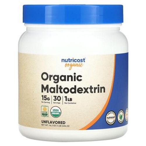 Nutricost Maltodextrine Biologique, Non Aromatisée, 454 G 