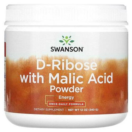 Swanson D-Ribose Avec Acide Malique En Poudre, 340 G 