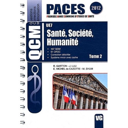 Santé, Société, Humanité Ue7 - Tome 2