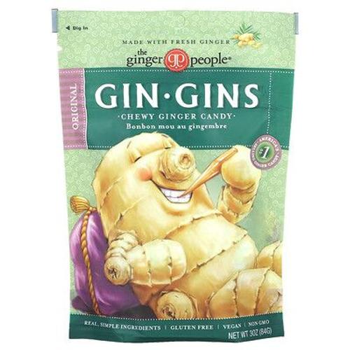 The Ginger People Gin Gins, Bonbons Au Gingembre, Original, 84 G