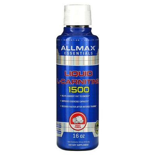 ALLMAX 1500 L-Carnitine liquide de punch aux fruits, 16 oz (473 ml)