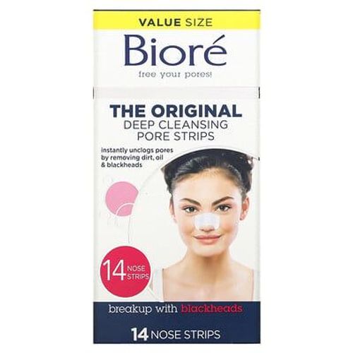 Biore Bandes Pour Le Nettoyage En Profondeur Des Pores, The Original, 14 Bandes Pour Le Nez