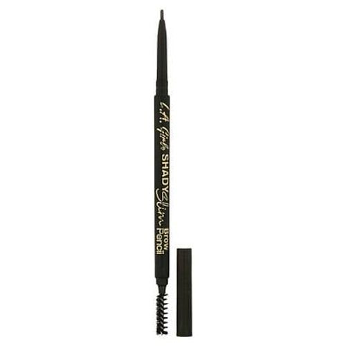L.A. Girl Crayon À Sourcils Shady Slim, Blackest Brown, 0,08 G 