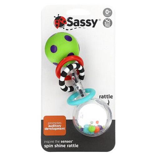 Sassy Inspire The Senses, Hochet Spin Shine, 0-24 Mois, 1 Dose