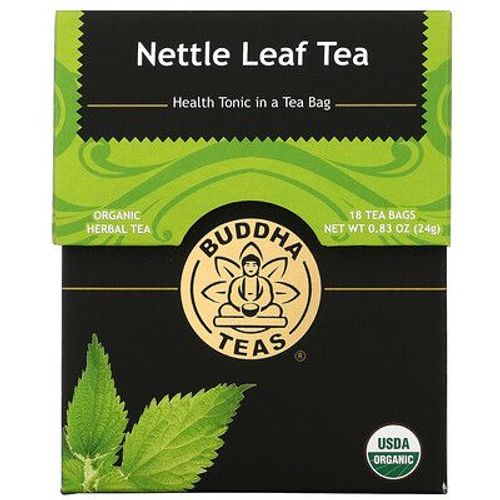 Buddha Teas Tisane Biologique, Feuille D'ortie, 18 Sachets De Thé, 24 G