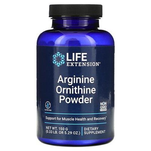 Life Extension, Arginine Ornithine En Poudre, 5,29 Oz (150 G) 