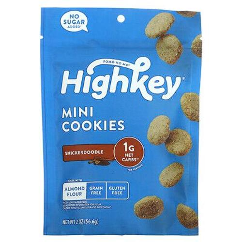Highkey Mini Biscuits Sans Gluten Ni Sucre Ajouté, Snickerdoodle, 56,6 G