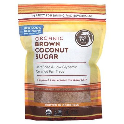 Big Tree Farms Sucre De Noix De Coco Brun Biologique, 454 G (1 Lb)