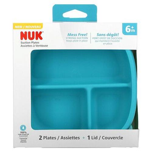 Nuk Assiettes À Ventouse, 6 Mois Et Plus, Lot De 2