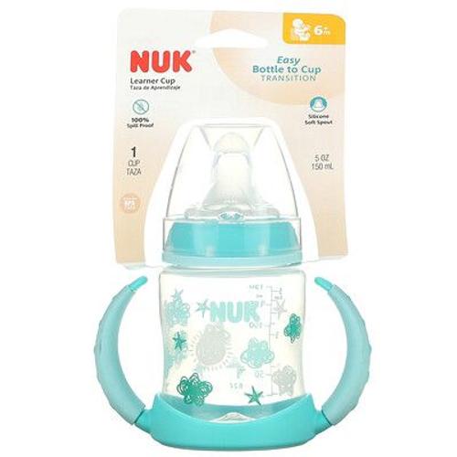 Nuk Tasse D'apprentissage, 6 Mois Et Plus, Aqua, 1 Tasse, 150 Ml