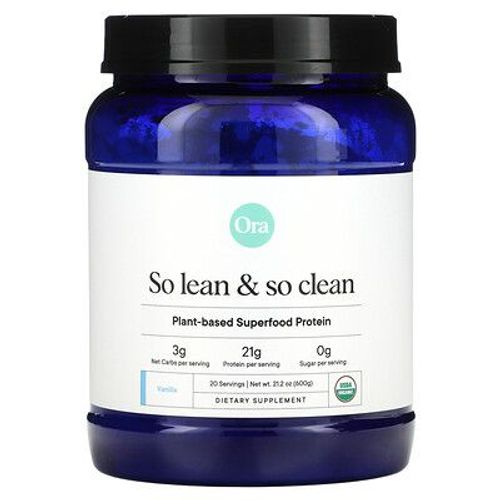 Ora So Lean & So Clean, Superaliments Protéinés À Base De Plantes, Vanille, 600 G 