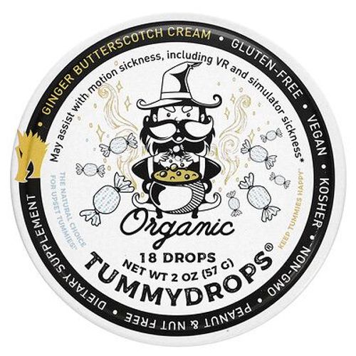 Tummydrops Crème Au Caramel Et Au Gingembre Biologique, 18 Gouttes, 57 G