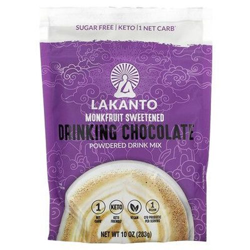 Lakanto Mélange À Boire En Poudre Au Chocolat, Sucré Au Fruit Du Moine, 283 G