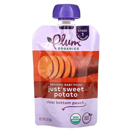 Plum Organics Aliments Biologiques Pour Bébés, 4 Mois Et Plus, Patate Douce, 85 G 