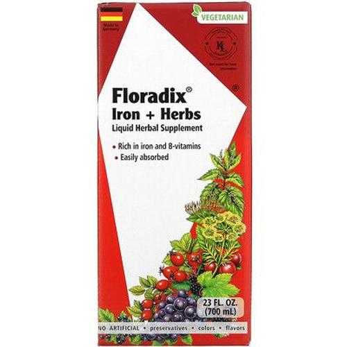 Gaia Herbs Floradix, Fer + Plantes, 700 Ml