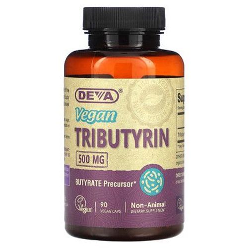 Deva Tributyrine Vegan, 500 Mg, 90 Capsules Vegan 
