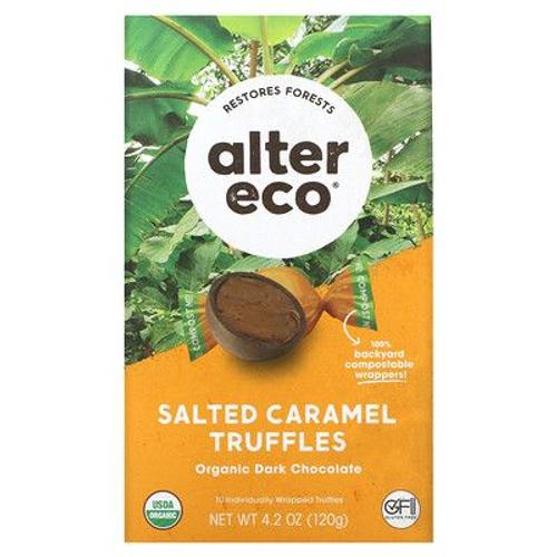 Alter Eco Truffes Au Caramel Salé Bio, Chocolat Noir, 120 G