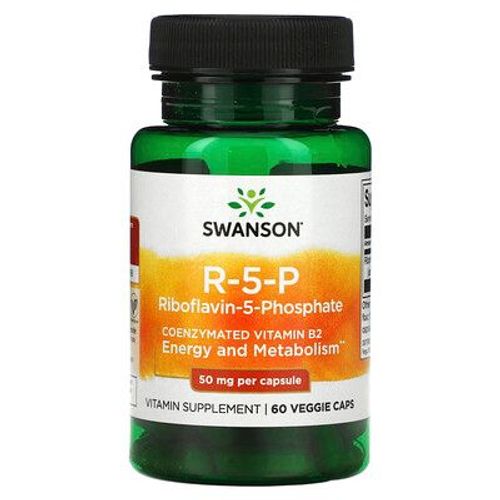 Swanson R-5-P, Riboflavine-5-Phosphate, 50 Mg, 60 Capsules Végétariennes 