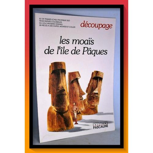 Découpage Maquette En Papier Cartonné - Les Moaïs De L'ile De Pâques