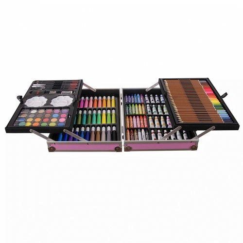 Set De Peinture Dans Une Valise Avec Une Licorne 145 Pcs