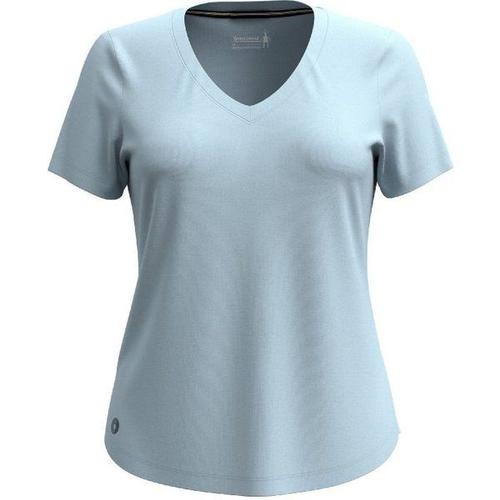 Smartwool Active Ultralite V-Neck Short Sleeve - T-Shirt En Laine Mérinos Femme Winter Sky Xs - Xs
