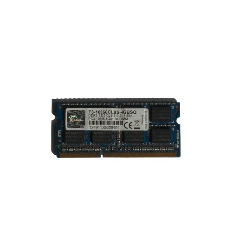 4GB PC Portable RAM G.Skill PC3 - 10666 DDR3 F3-10666CL9S-4GBSQ 4Gx1
