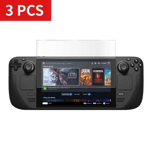 Verre De 3 Pcs - Console De Jeu En Verre Guatemala Steam Deck, Film 9h, Écran, Accessoires Vpn, Résistant Aux Rayures