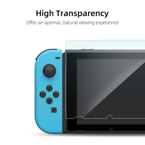 1 Pièce - Geekshare Protecteur D'écran Hd Pour Nintendo Switch, En Verre Trempé, 0.2mm D'épaisseur, Film Trempé Premium, Accessoires Ns