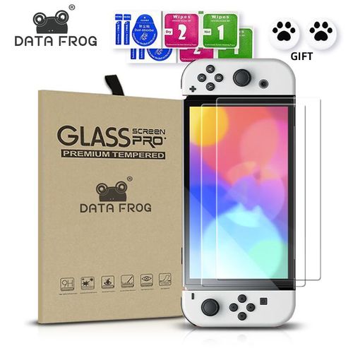 Ensemble De 2pcs - Lot De 2 Verres De Protection Pour Oled Nintendo Switch, Compatible, Film De Protection Rigide, Accessoires Switch Oled