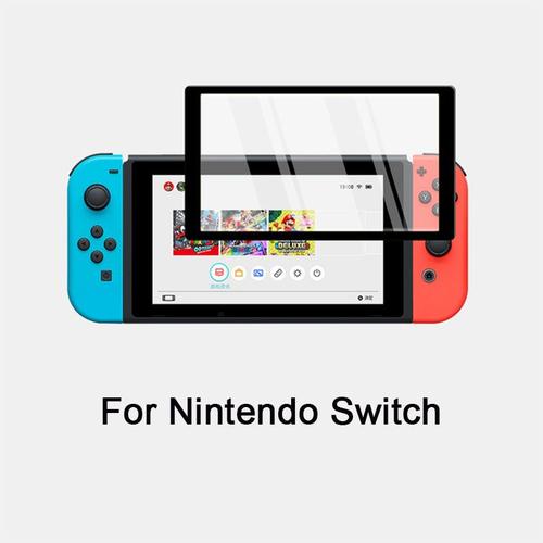 Pour Switch Black - Protecteur D'écran À Couverture Complète Pour Nintendo Switch, Bord Incurvé Coloré, Verre Guatémaltèque, Console De Jeu Ns Lite, Film Trempé