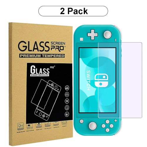 Pour Lite - Protecteur D'écran En Verre Anti-Lumière Bleue Pour Nintendo Switch Lite, Verre Guatemala, 9h, Paquet De 2