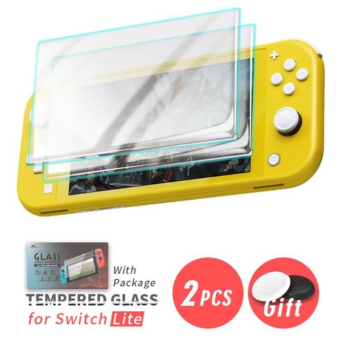 2pcs Emballés - Protecteur D'écran En Verre Pour Nintendo Switch Lite, Hd Ultra, Ns, Anti-Lumière Bleue, Guatemala