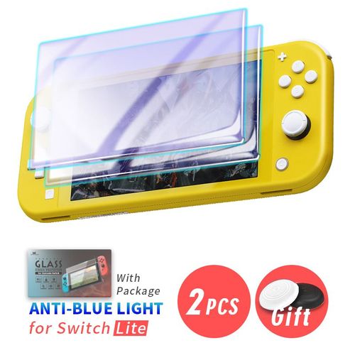 Blue 2pcs Emballé - Protecteur D'écran En Verre Pour Nintendo Switch Lite, Hd Ultra, Ns, Anti-Lumière Bleue, Guatemala