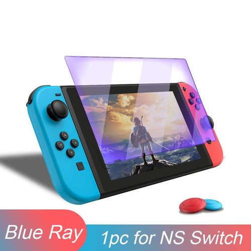 Ray Bleu 1-Pièce - Protecteur D'écran En Verre Pour Nintendo Switch, Film Premium Compatible Avec Oled