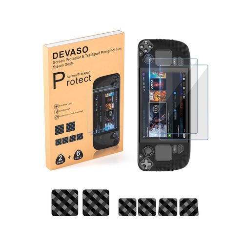 St-8pcs - Protecteur D'écran En Verre Steam Deck, Ultra Hd, Dureté 9h, Facile À Utiliser, Ensemble De Films À Boutons Touchsub, 2 Paquets, 6 Paquets
